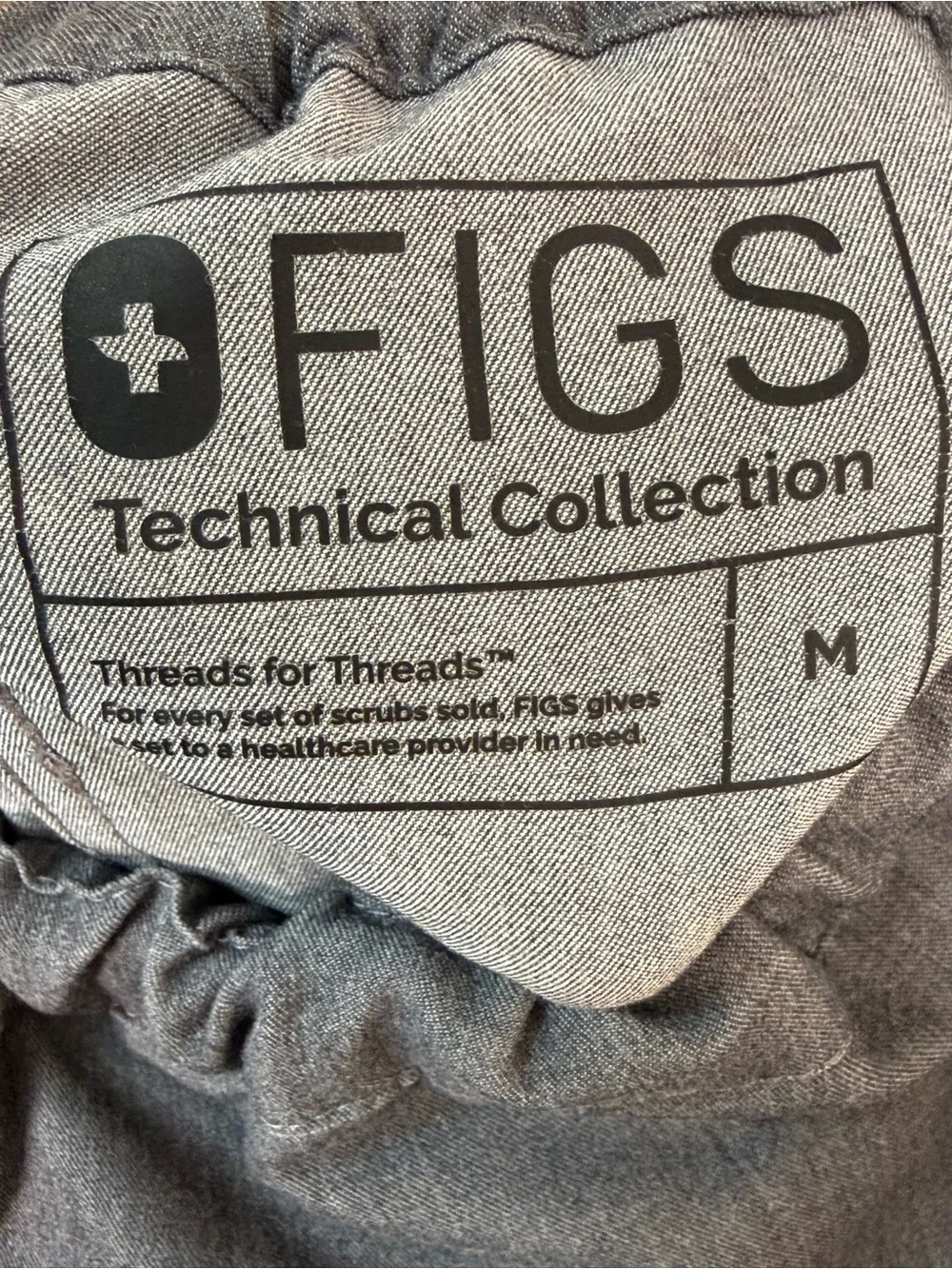 Figs Men's Gray Scrub Set Technical Collection Top and Pants